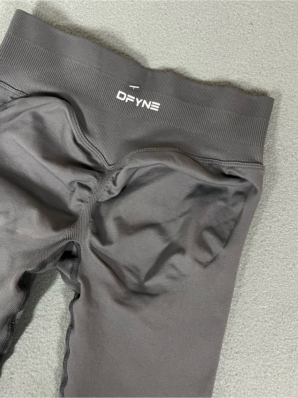 DFYNE Dynamic Seamless Leggings Gray Scrunch Butt High Waisted Size XS